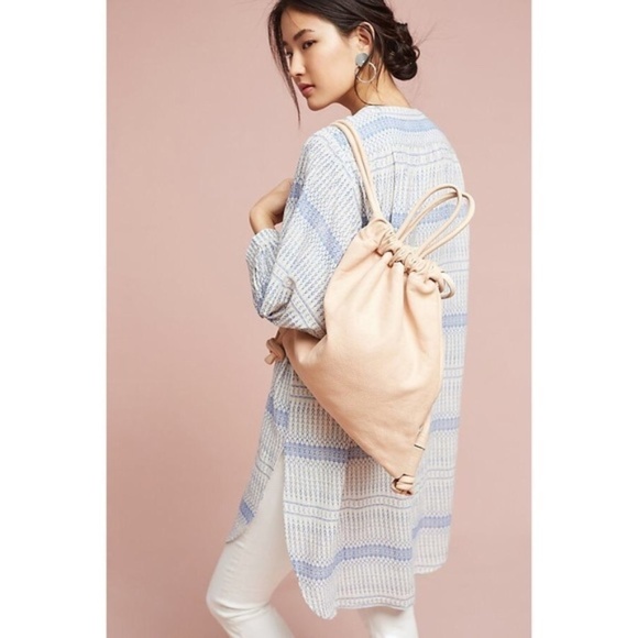 Anthropologie MAEVE Lena Yarn Dyed Oversized Tunic Top Shirt Buttondown Small - Picture 9 of 16